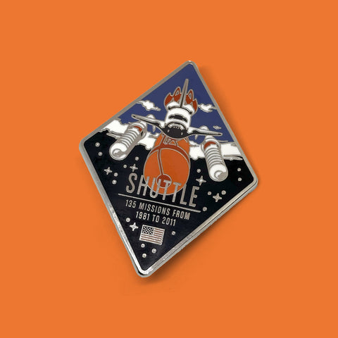 Space Shuttle Enameled Pin