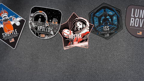 GIANT LEAPS IN SPACE ENAMEL PIN SET