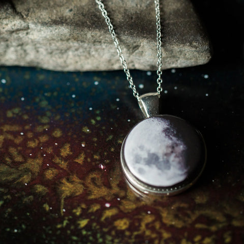 My Moon Custom Round Pendant Necklace