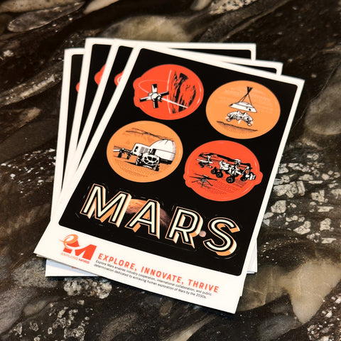Milestones on Mars Sticker Sheet