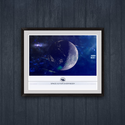 Space Is For Everybody Lunar Print for Icarus Interstellar