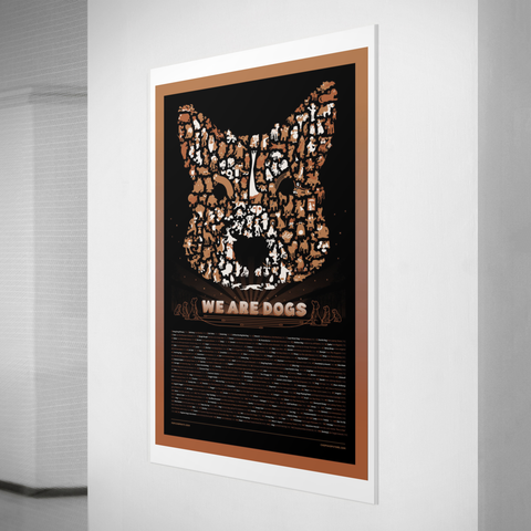 We Are Dogs (146 Famous Canines) Archival Print