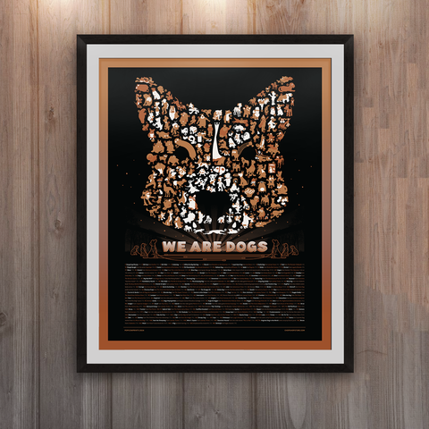 We Are Dogs (146 Famous Canines) Archival Print