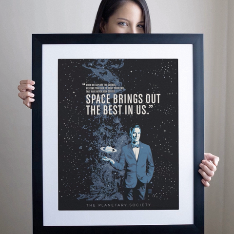 Bill Nye Quote Print for The Planetary Society