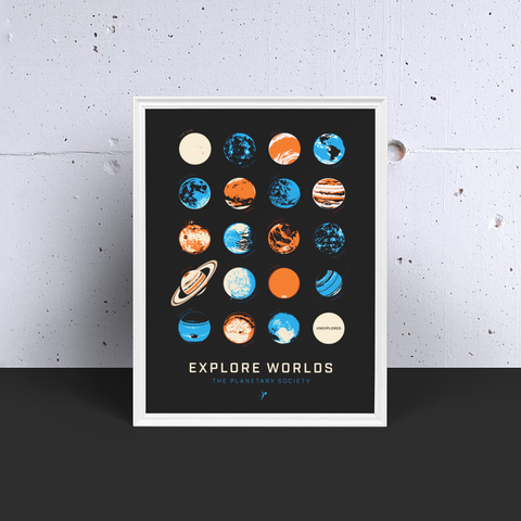 Explore Worlds Print for The Planetary Society