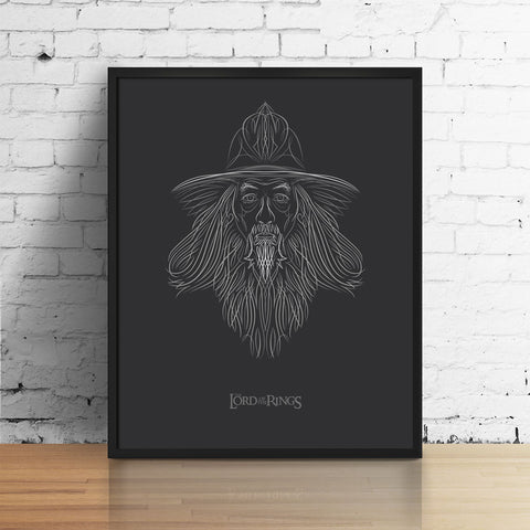 Gandalf the Pinstriped Archival Digital Print