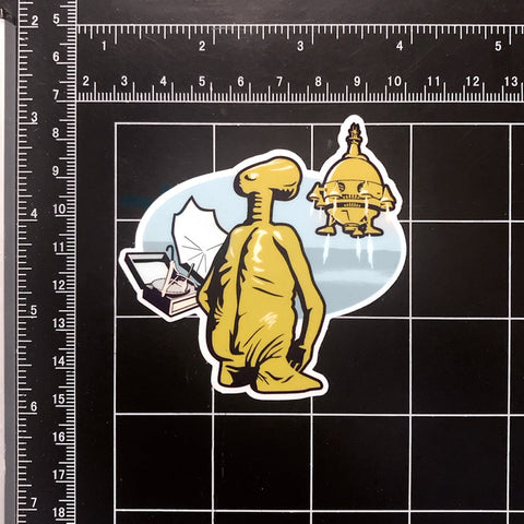 E.T. Phoned Home Sticker Stickers Chop Shop