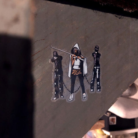 Michonne and Family Sticker Stickers Chop Shop