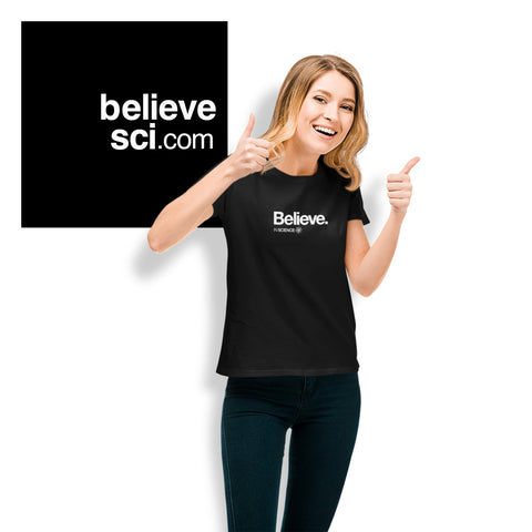 Believe in Science T-shirt for Women T-Shirts Typography Shop