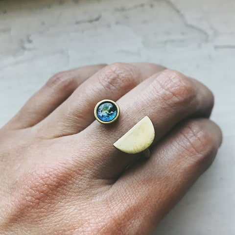 Earth Rise Ring Jewelry Yugen Handmade