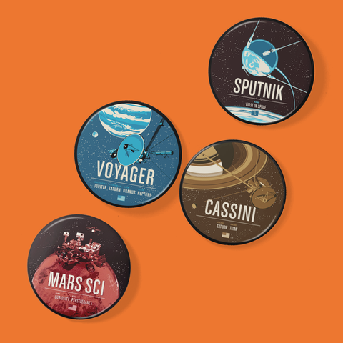 Historic Robotic Spacecraft Series Buttons