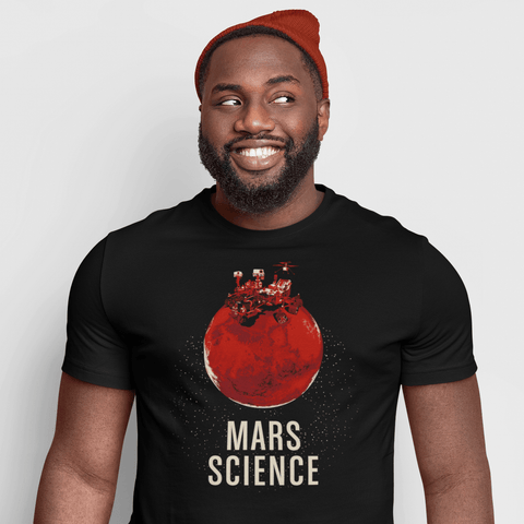 Mars Science T-shirt for Men (formerly Curiosity) T-Shirts Chop Shop in Space