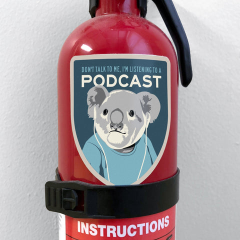 Koala Listening to a Podcast Sticker Stickers Radiotopia