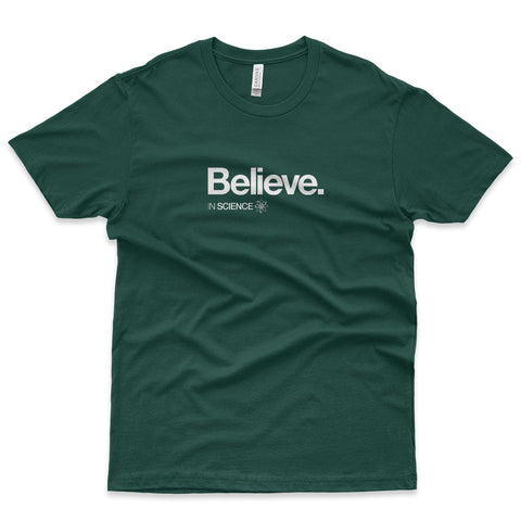 Believe in Science T-shirt for Men T-Shirts Typography Shop