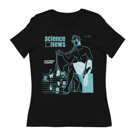 Computer Learning Ladies Science News Tee Society for Science