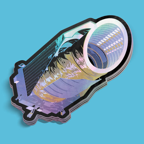 The Space Telescopes: Kepler Holographic Style Sticker Stickers Chop Shop in Space