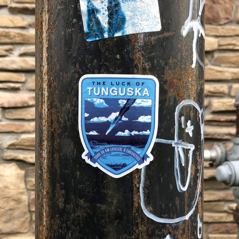 The Luck of Tunguska Sticker Stickers The Planetary Society