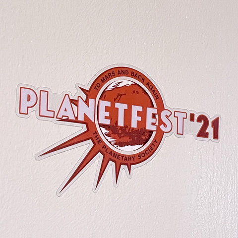 Planetfest '21 Sticker for The Planetary Society Stickers The Planetary Society