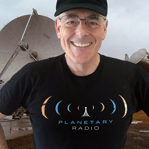 Planetary Radio Tee for Men T-Shirts The Planetary Society