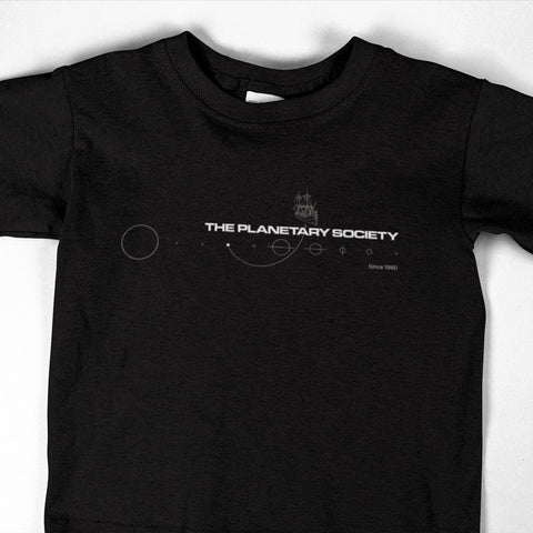 Planetary Society Original Clipper Logo for Kids T-Shirts The Planetary Society