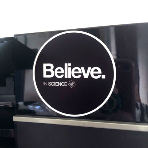 Believe Science Stickers Stickers Typography Shop