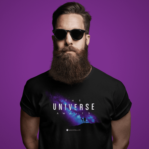 Universe Awaits Tee for Men T-Shirts Unistellar