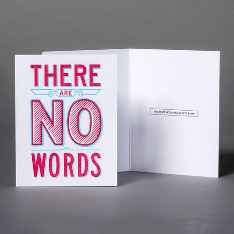 There Are No Words Greeting Card Greeting Cards Chop Shop
