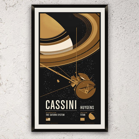 Cassini from the Historic Robotic Spacecraft Series Prints Chop Shop in Space