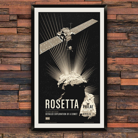 Rosetta from the Historic Robotic Spacecraft Series Prints Chop Shop in Space