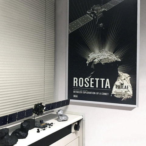 Rosetta from the Historic Robotic Spacecraft Series Prints Chop Shop in Space