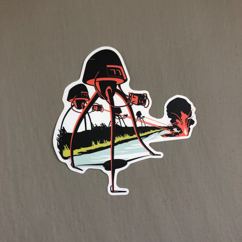 War of the Worlds Sticker Stickers Chop Shop