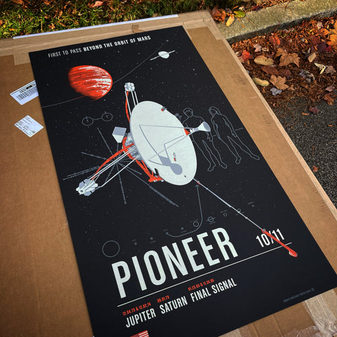 Pioneer from the Historic Robotic Spacecraft Series Prints Chop Shop in Space