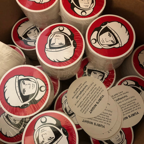 Yuri’s Night Brand Stickers Stickers Chop Shop in Space