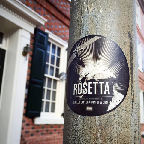 Rosetta Sticker from the Historic Robotic Spacecraft Series Stickers Chop Shop in Space