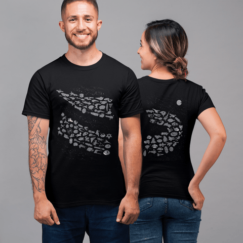 Starship Armada (113 Icons of Spaceships) for Men T-Shirts Chop Shop