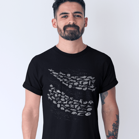 Starship Armada (113 Icons of Spaceships) for Men T-Shirts Chop Shop