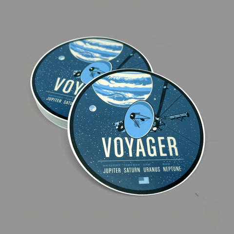 Voyager Sticker from the Historic Robotic Spacecraft Series Stickers Chop Shop in Space