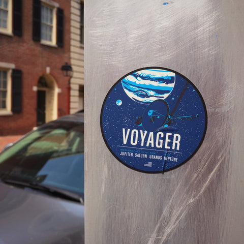 Voyager Sticker from the Historic Robotic Spacecraft Series Stickers Chop Shop in Space