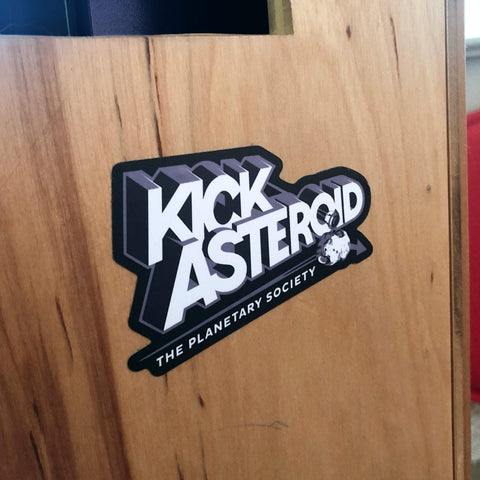 KickAsteroid Logo Sticker Stickers The Planetary Society