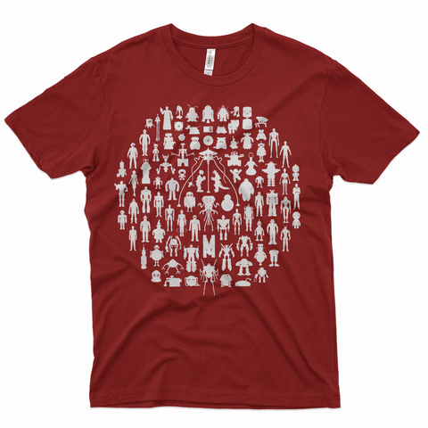 weRobot 91 Celebrity Robots for Men T-Shirts Chop Shop