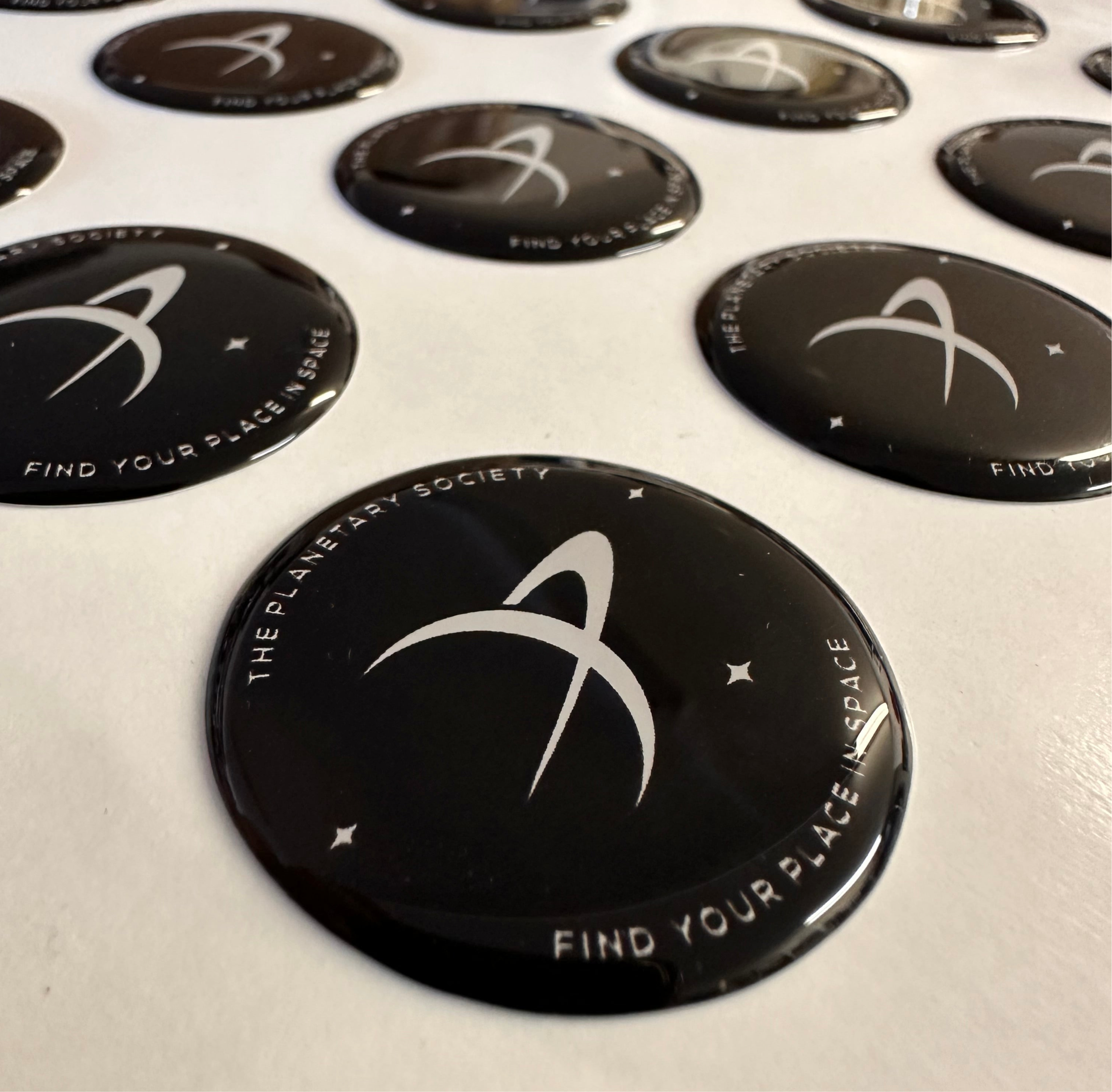 Brand ID Dome Style Sticker for Planetary Society-3