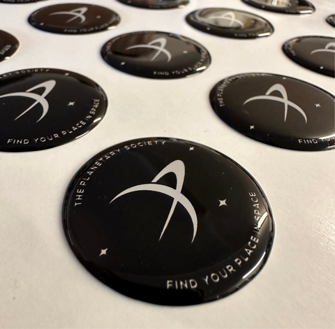 Brand ID Dome Style Sticker for Planetary Society