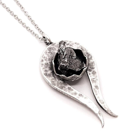 Comet Necklace with Authentic Meteorite