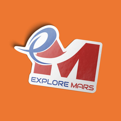 Explore Mars Brand ID Sticker