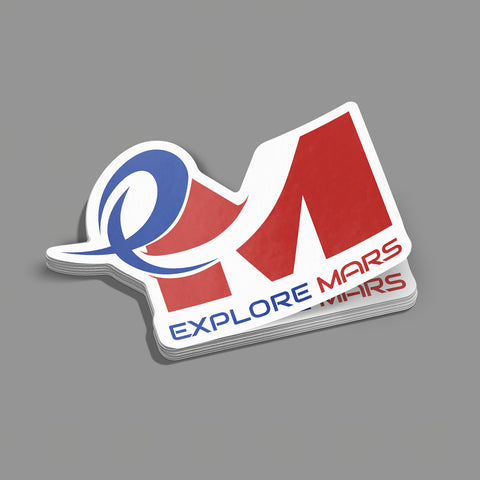 Explore Mars Brand ID Sticker