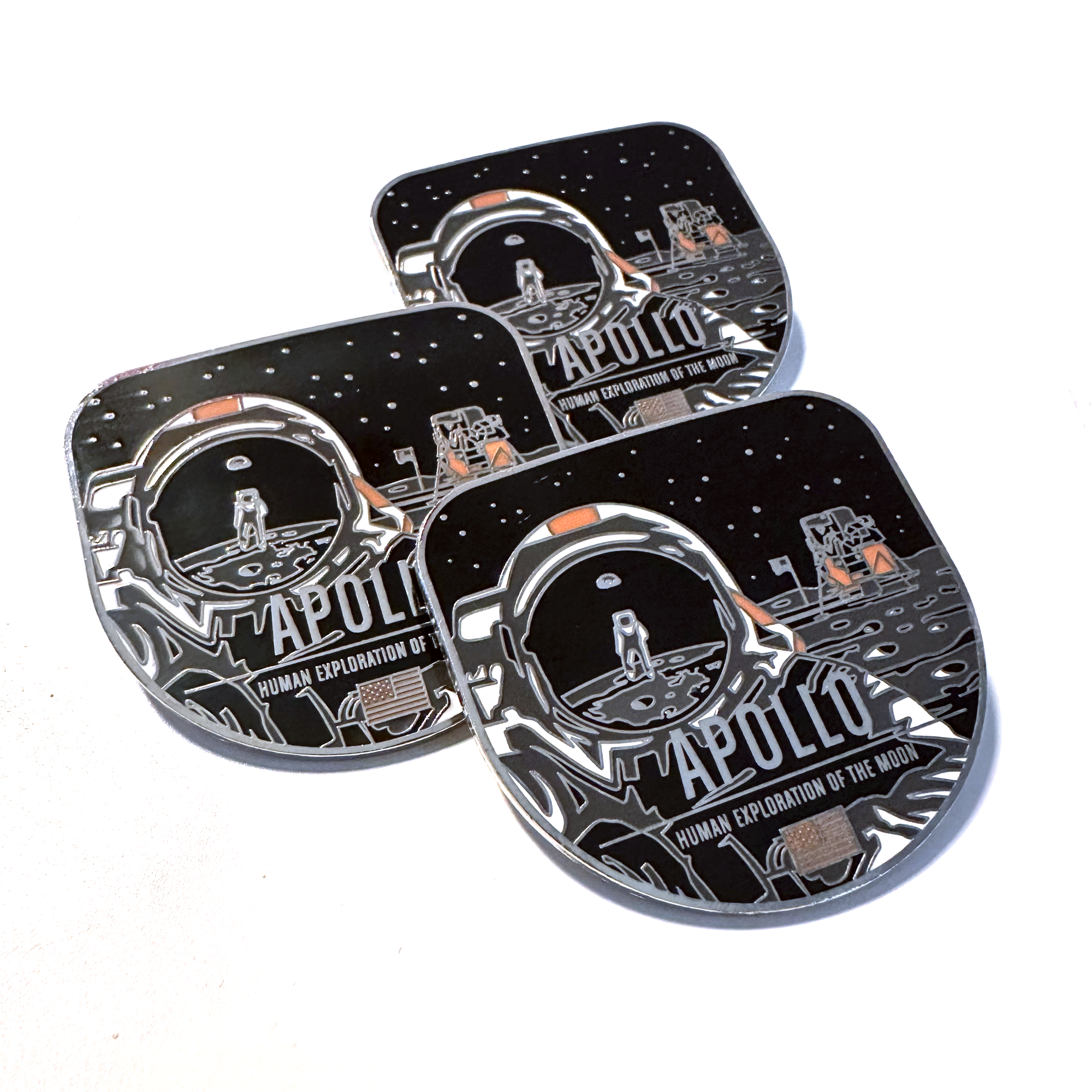 Apollo Enameled Pin from the Giant Leaps in Space Series