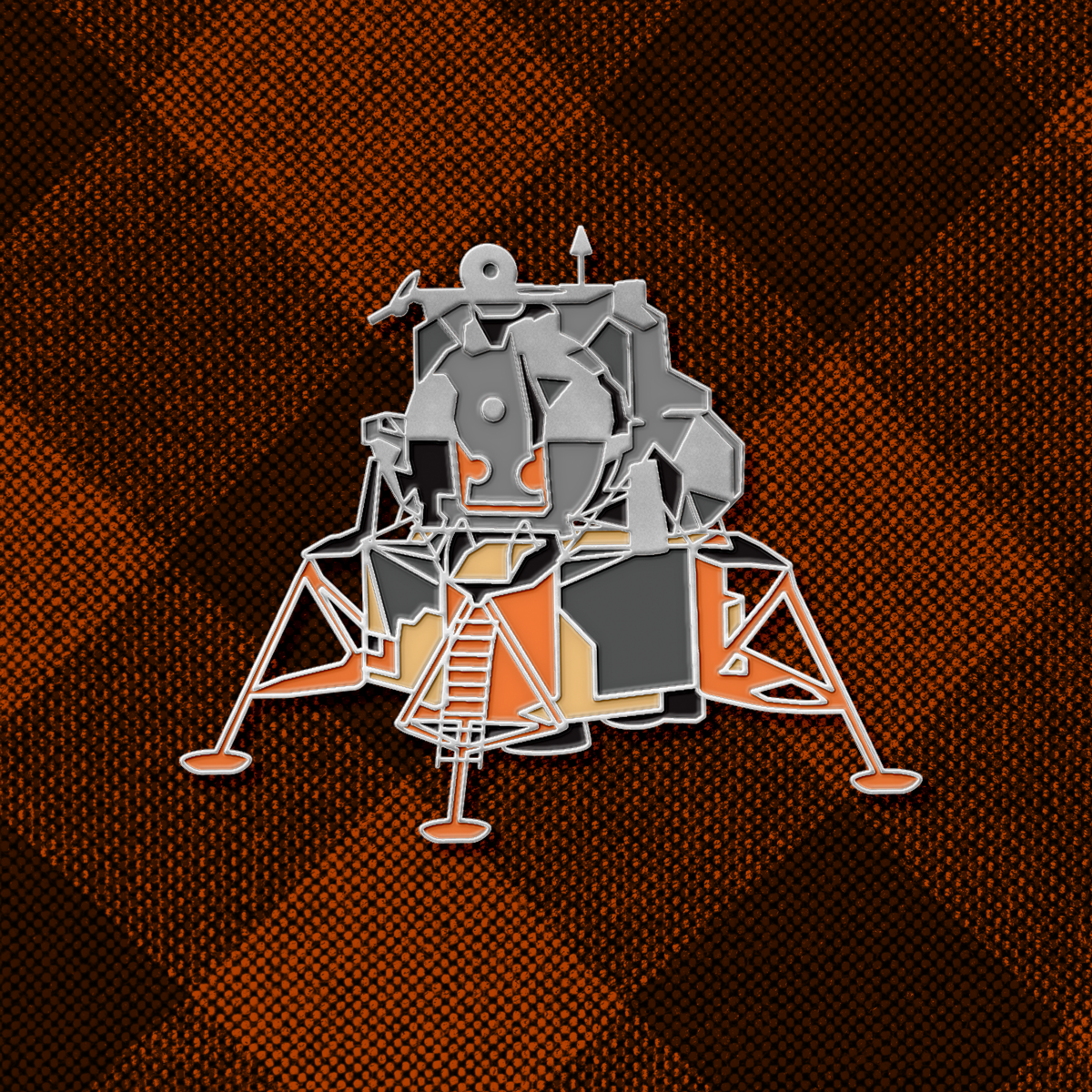 Apollo LEM Vehicle Enameled Pin