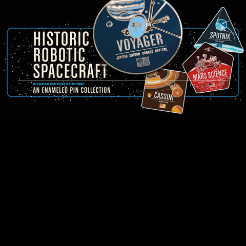 SPACECRAFT ENAMELED PIN SET