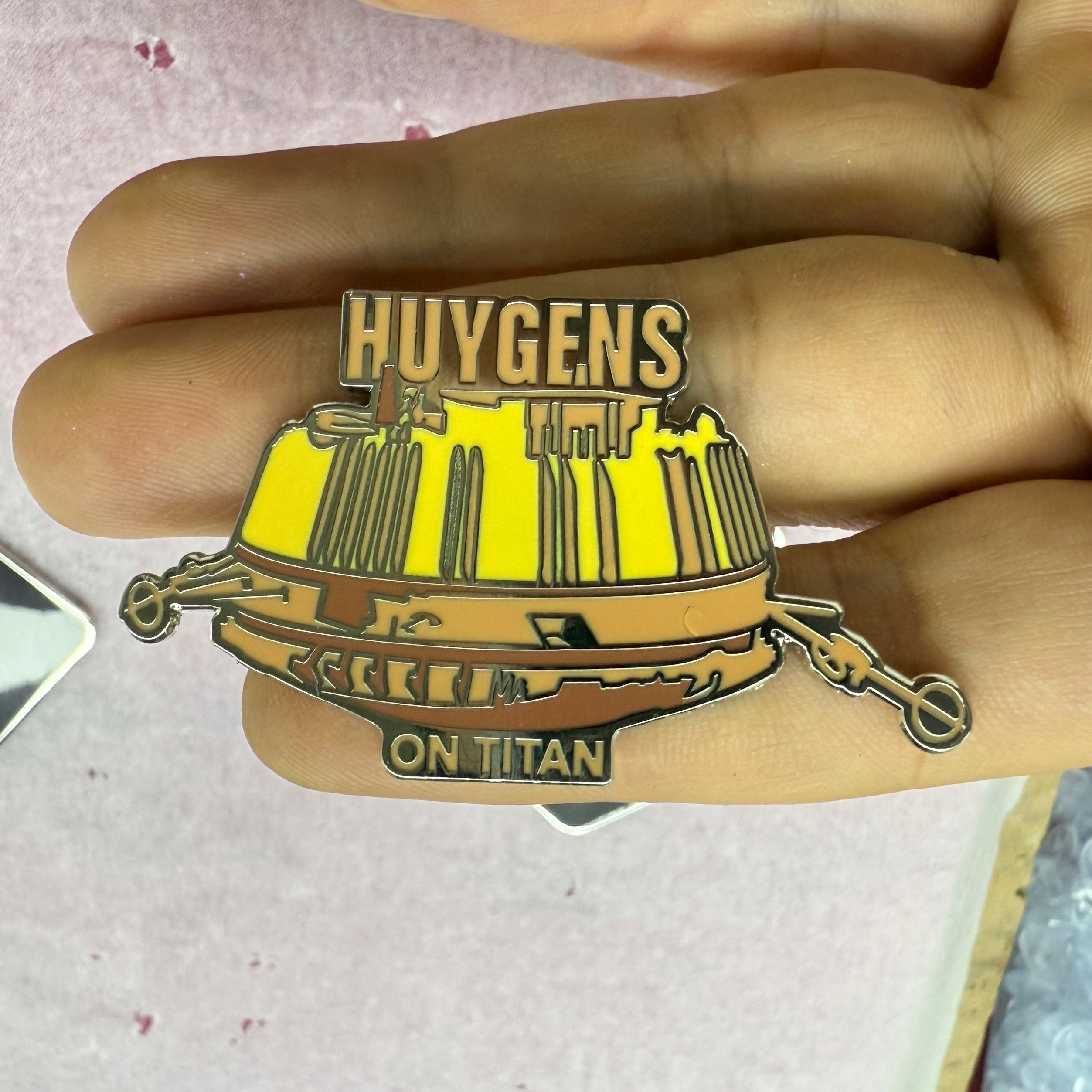 Huygens on Titan Enameled Pin (limited)-3