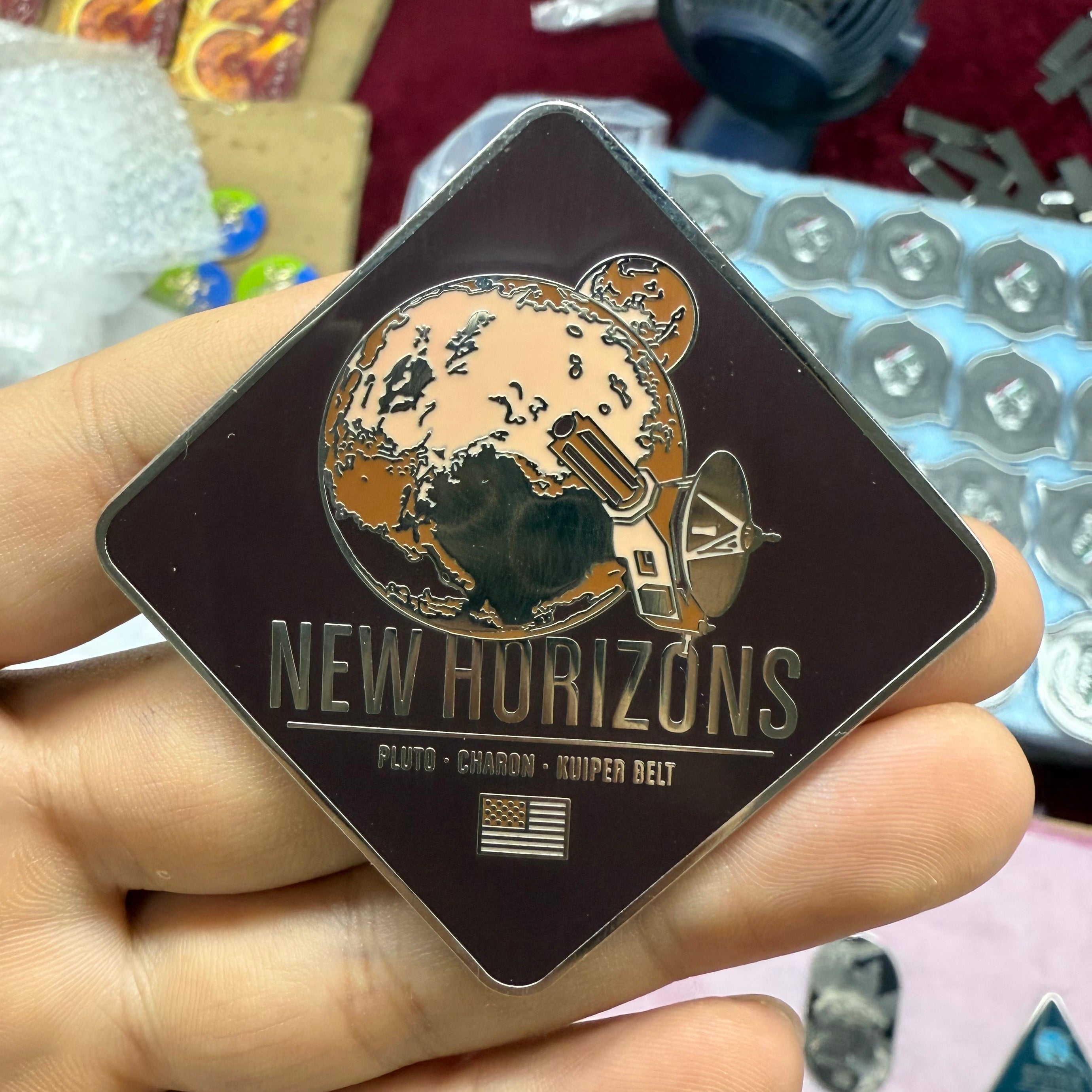 New Horizons Enameled Pin from the Historic Spacecraft Series